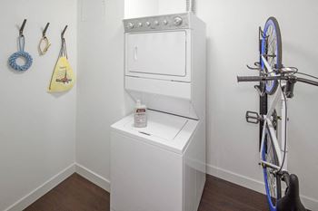 Built-in bike racks (in some units)